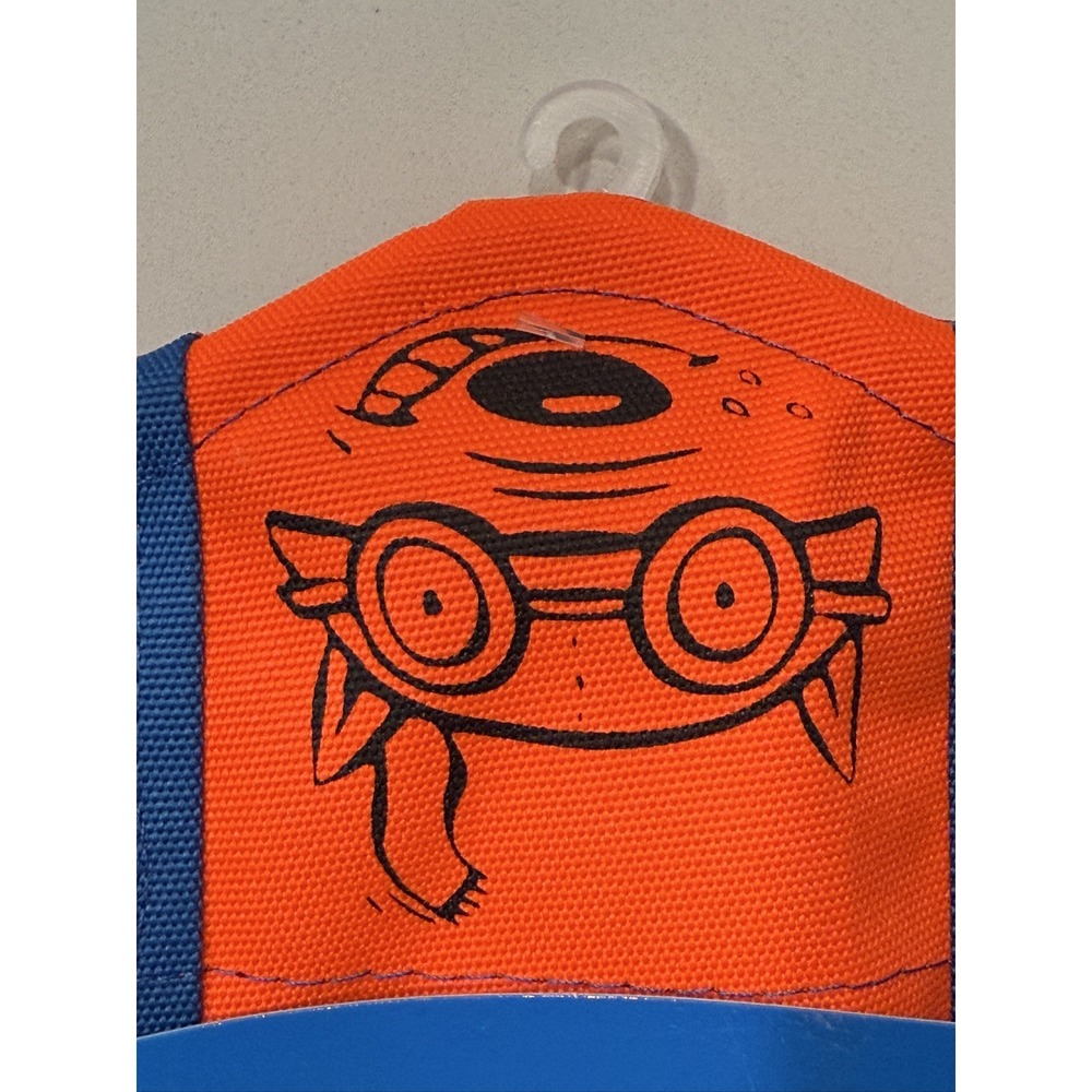 Chuckit! Flying Squirrel Medium Floating Canvas Dog Toy Orange Blue - Picture 15 of 16